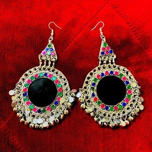Traditional afghani earrings